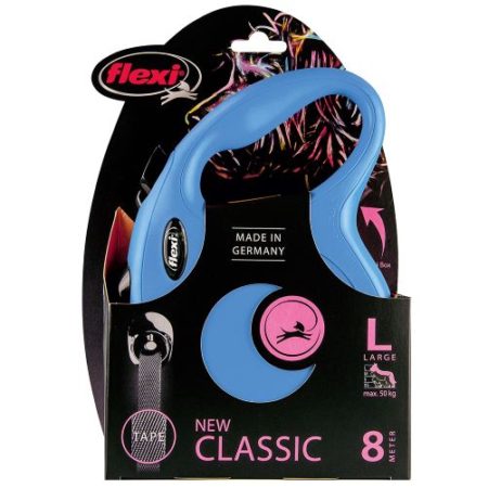 TRIXIE Flexi tape leash L, 8m Blue