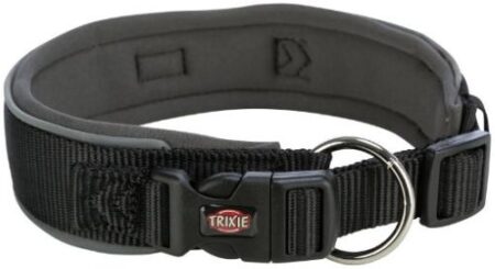 TRIXIE PREMIUM COLLAR EXTRA WIDE BLACK S/M 33-42cm