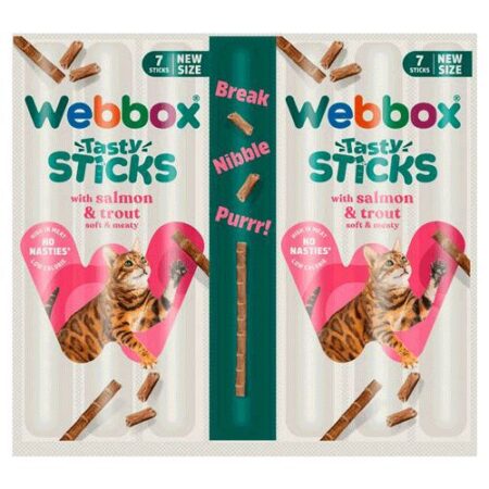 WBX CAT STICKS SALMON 7 x 5g