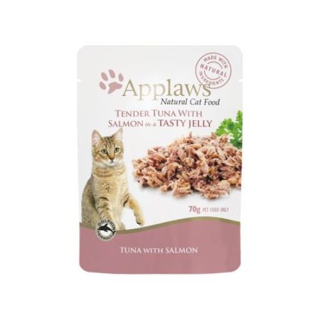 APPLAWS CAT POUCH TUNA W/SALMON 70G