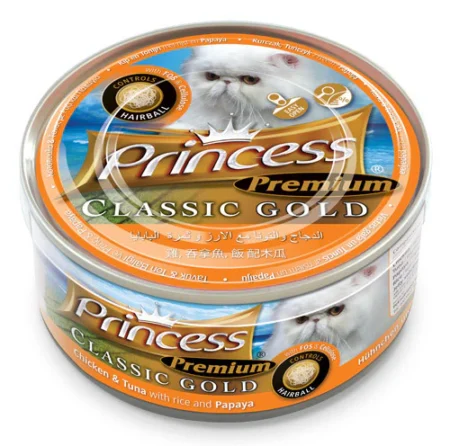PRINCESS GOLD CHICKEN, TUNA & PAPAYA 170G