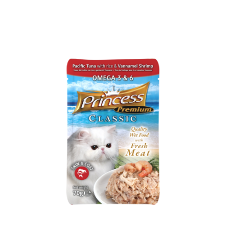 PRINCESS POUCH 70G TUNA & VANNAMEI