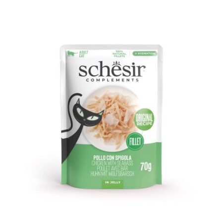 SCHESIR CHICKEN SEABASS POUCH JELLY 70g
