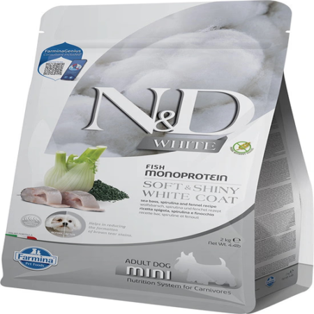 N&D WHITE ADULT MINI SEA BASS 2KG