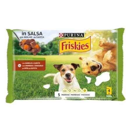 FRISKIES ADULT DOG POUCH LAMB 4x85g