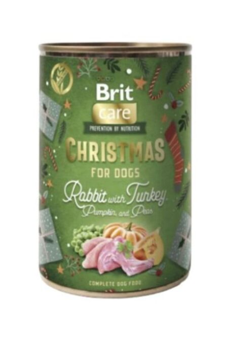 BRIT XMAS WET FOOD 400g RABBIT/TURKEY