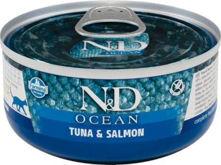 N&D CAT WET SALMON/TUNA 70g