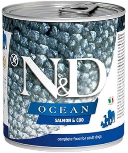N&D WET SALMON & COD 285G